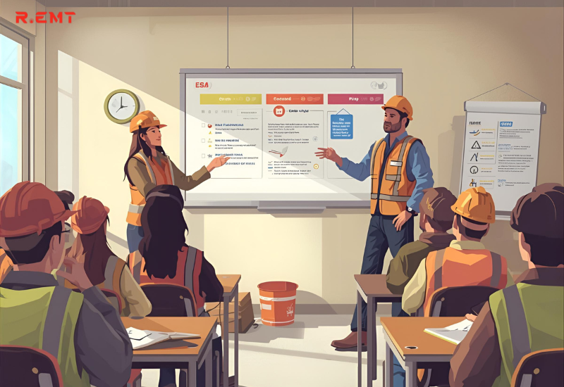 1 buổi đào tạo an toàn lao động trong nhà máy