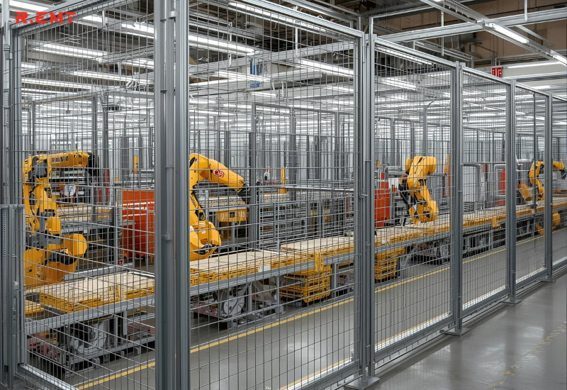 Hàng rào lưới thép trong công nghiệp nhà máy