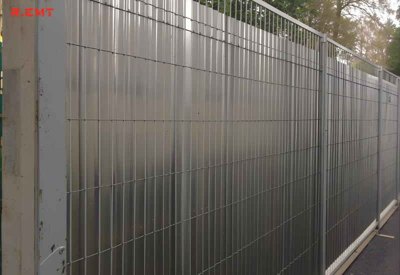 Hàng rào tôn dùng để ngăn cách