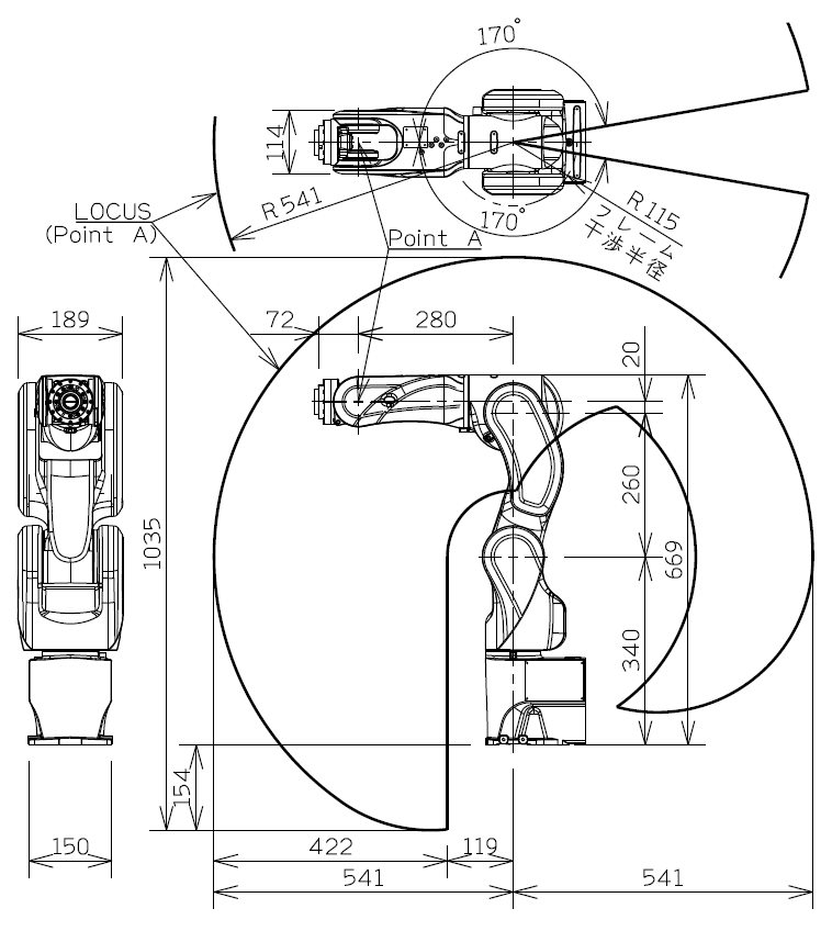 Mô tả về robot Nachi MZ04
