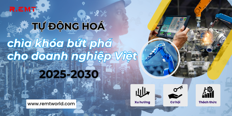 Tự động hoá chìa khoá bức phá doanh nghiệp Việt 2025 đến 2030
