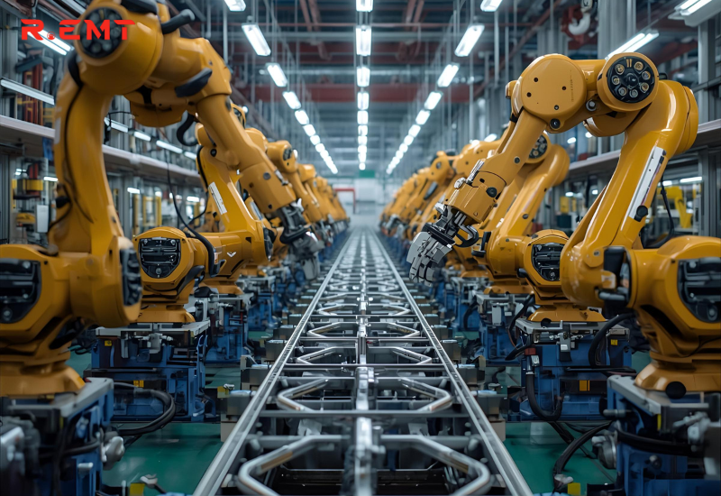 Hình minh hoạ robot công nghiệp trong doanh nghiệp