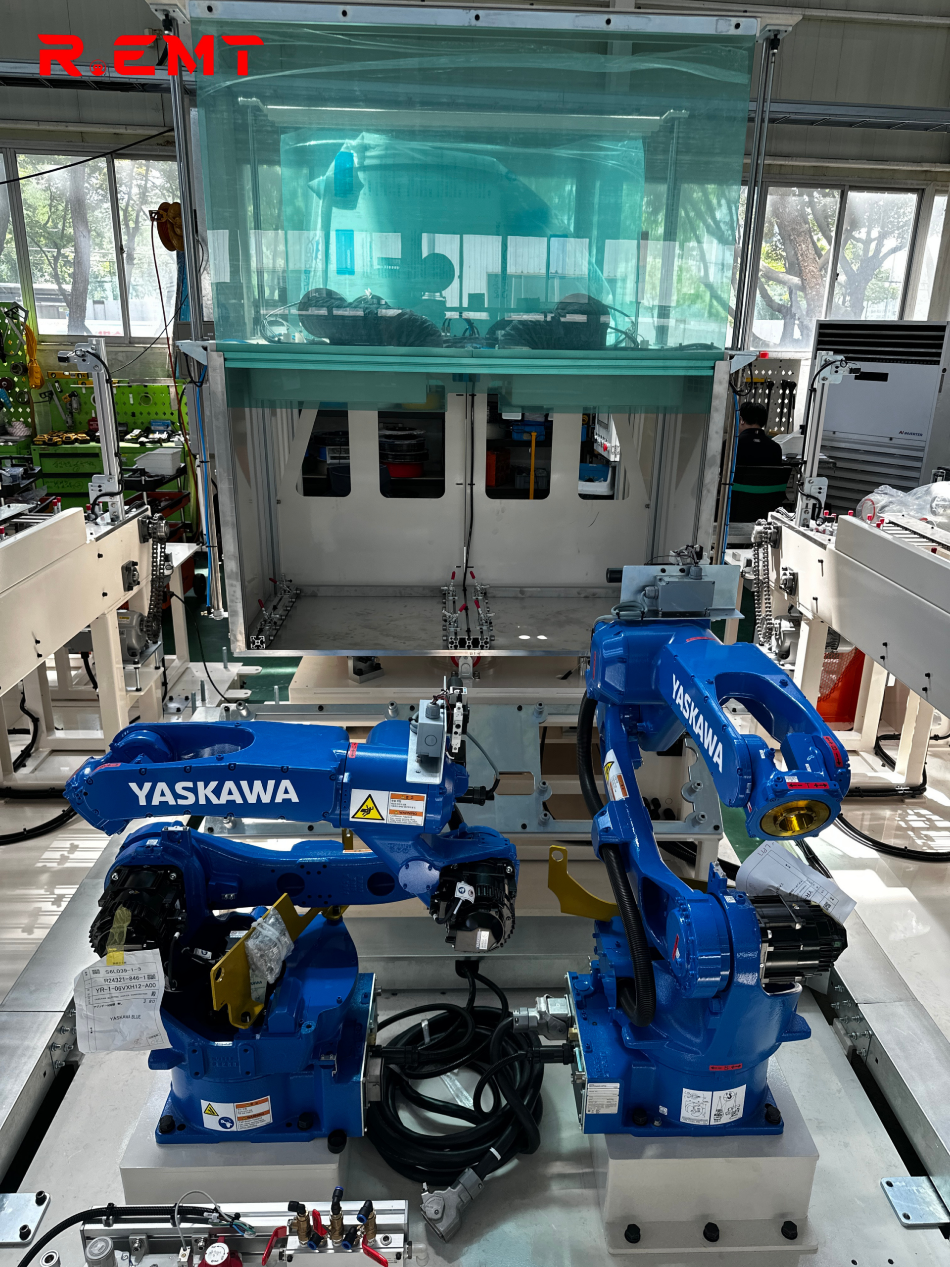 Hệ thống tự động hóa sử dụng robot YASKAWA - dọc 55